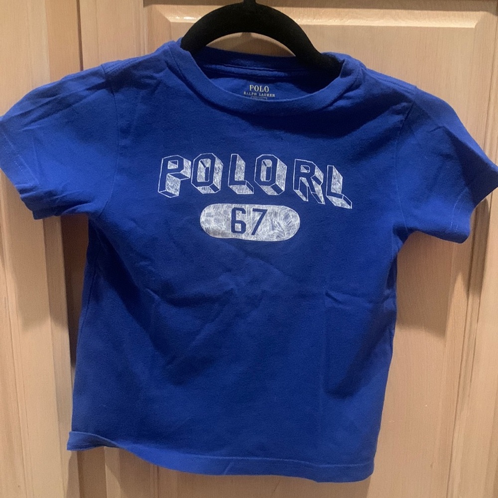 Cute T-shirt tees for boys blue polo Ralph Lauren size 4